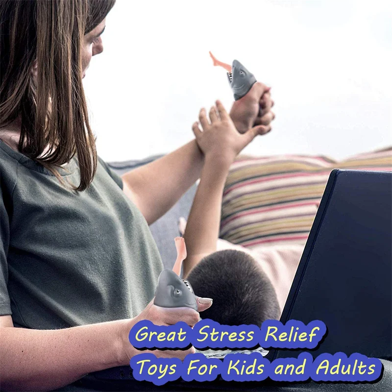 面白い男がサメを食べる小説と興味深いおもちゃ怖い動物いたずらユーモア簡単なストレスリリーフストレス耐性おもちゃ