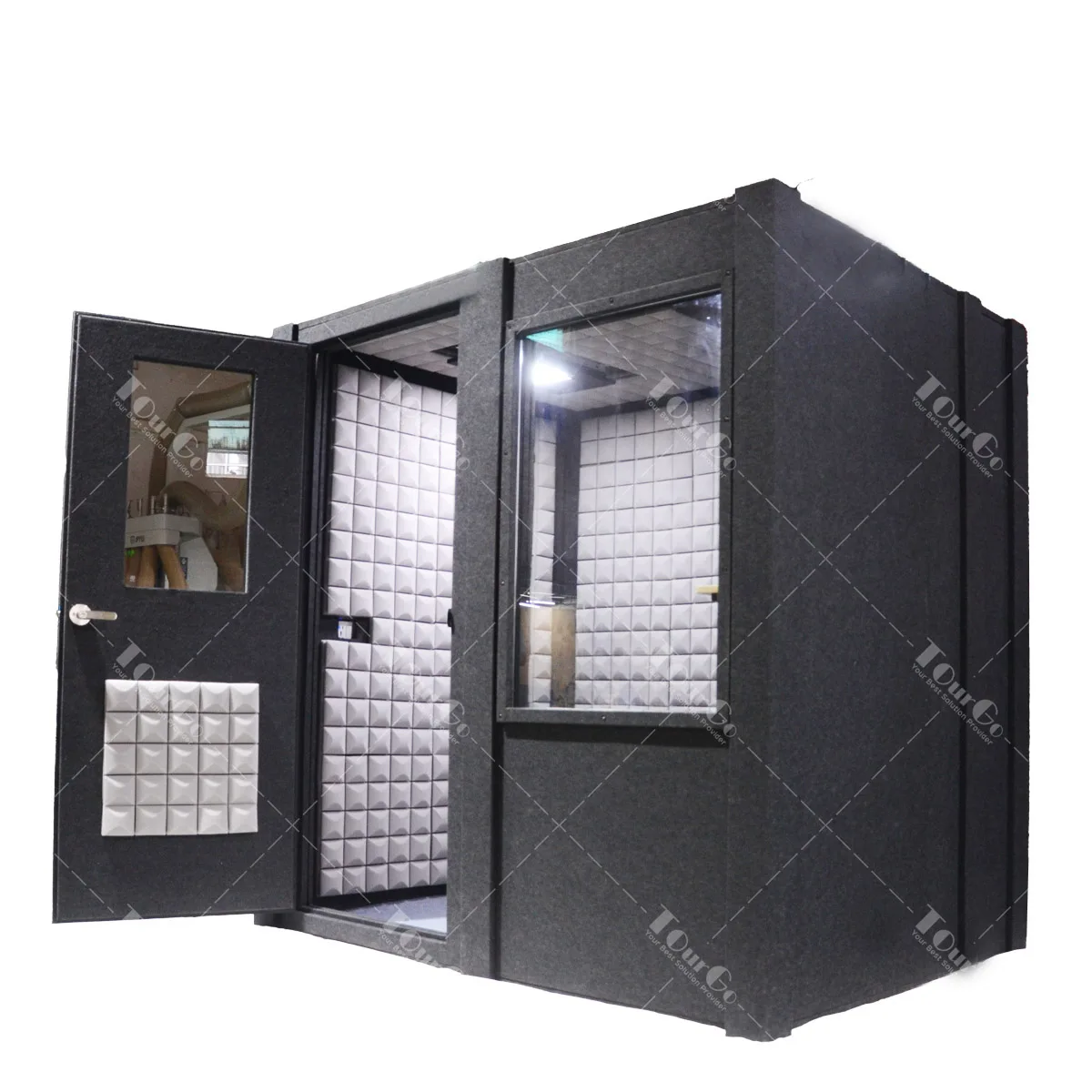 Cabine de estúdio vocal à prova de som Hooqu Cabine de gravação à prova de som para escritório privado Pod silencioso