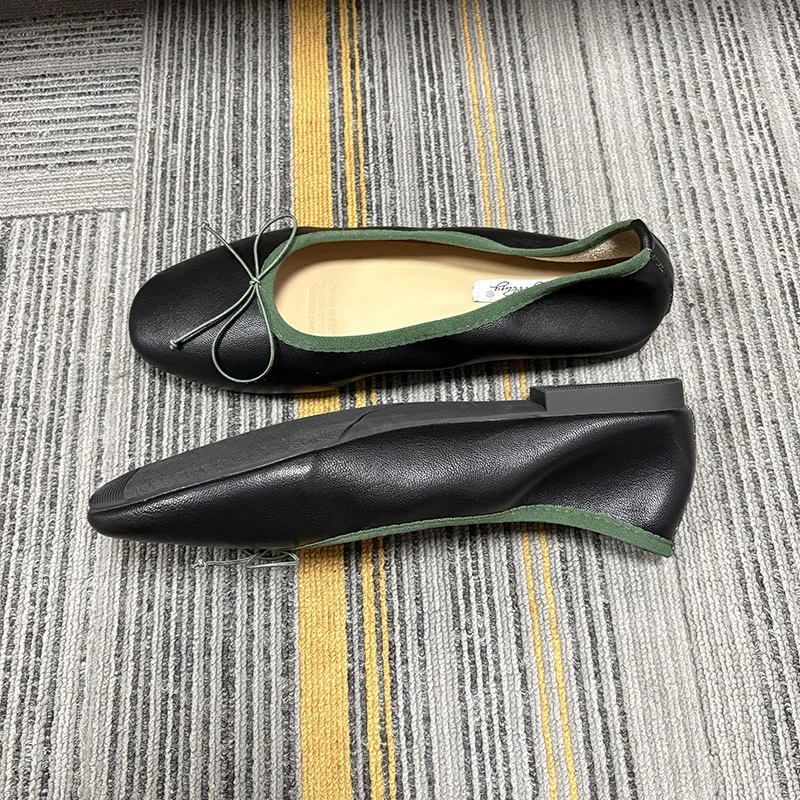 Neue modische Damen-Ballerinas mit runder Spitze, flache Slip-On-Schuhe, weiche, bequeme, elegante Damenschuhe mit flachem Absatz – Detail 10