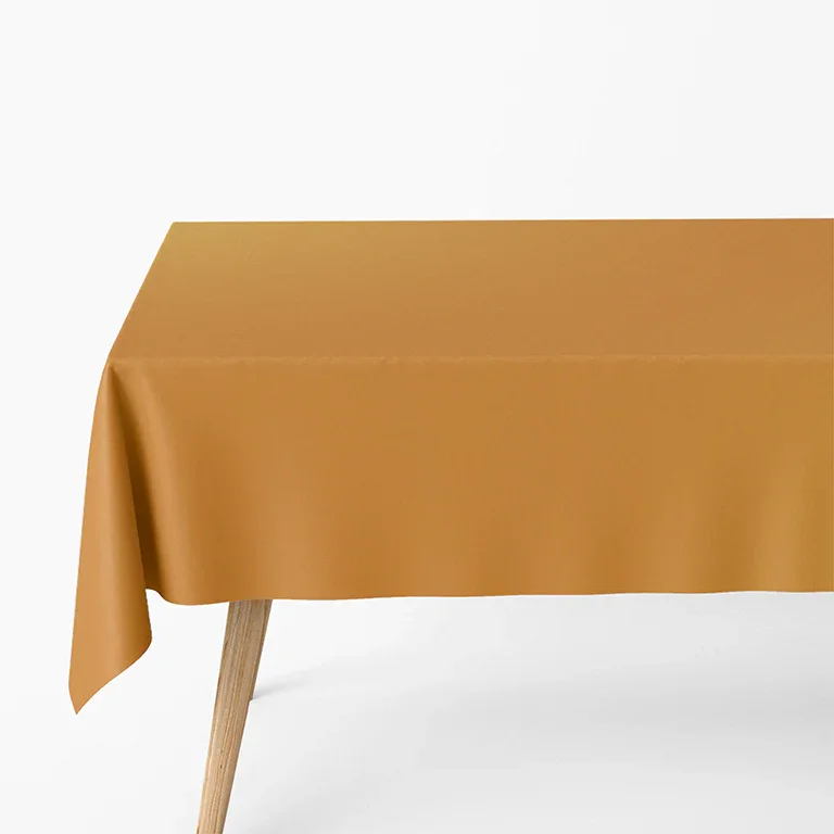 Mantel de Mesa Antimanchas Rectangular de Poliéster, Mantel Liso Impermeable, Lavable (140x140 CM) Colores Varios
