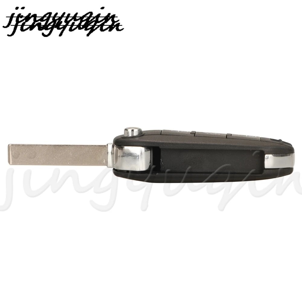 Jingyuqin 3 botones Flip funda para llave de coche para Peugeot 208 2008 301 308 508 5008 RCZ Expert Citroen c-elysee C4-Cactus C3 Light