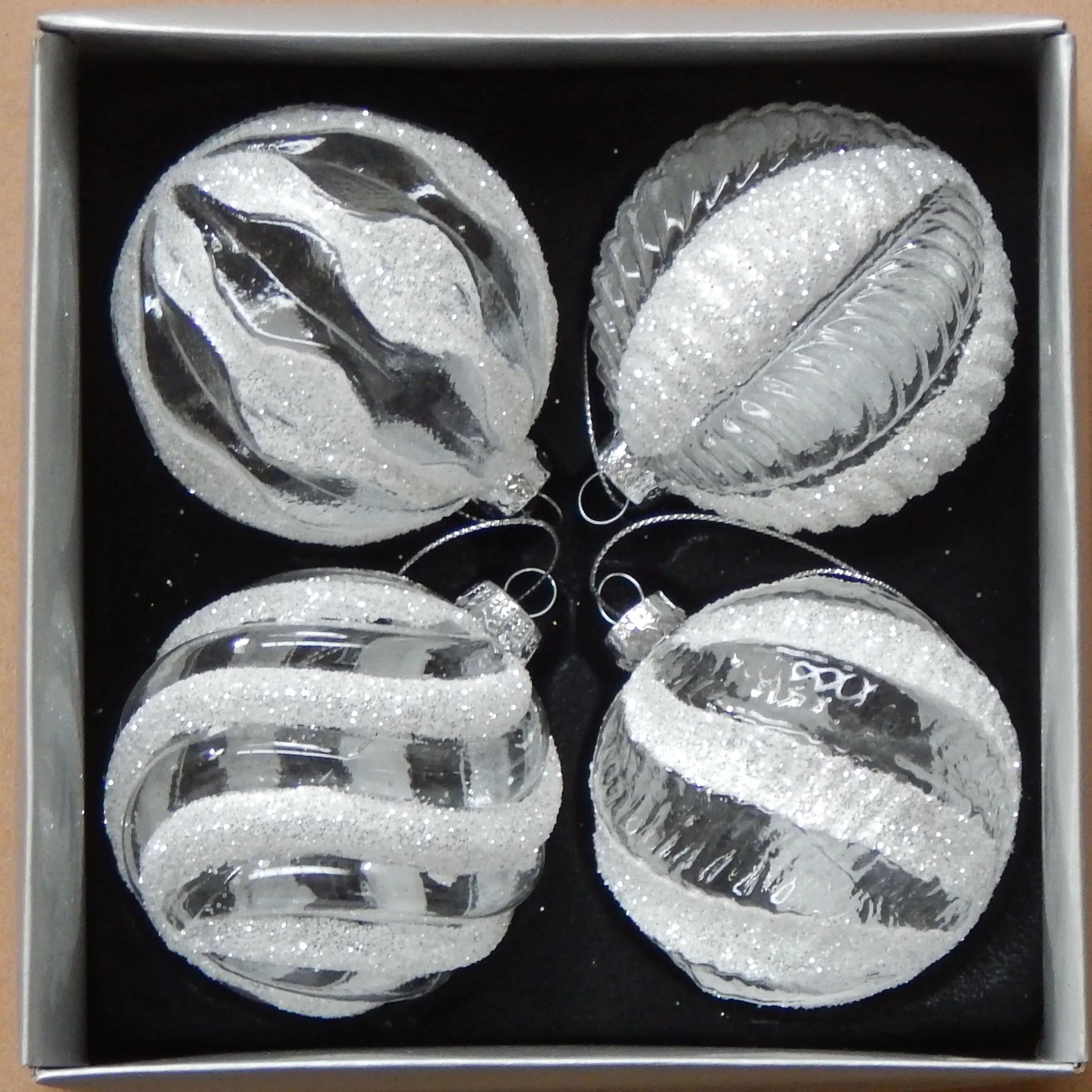 Christmas decorations, painted glass balls