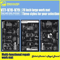 MECHANIC V77 V78 V79 Multi-function Repair Working Mat for Mobile Phone Maintenance Soft Heat Insulation Motherboard Fixing Pad