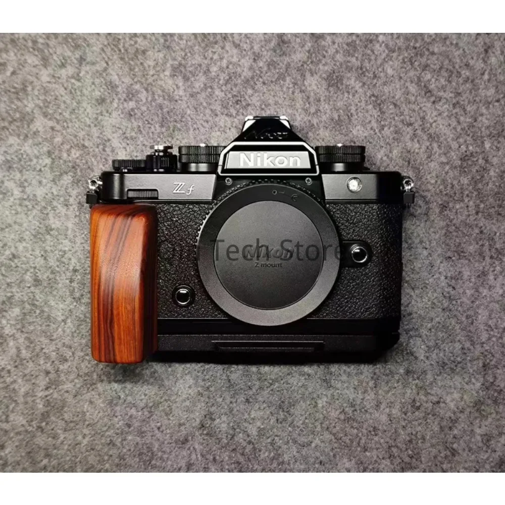 

Ebony Walnut Hand Base Grip Wood L Plate Bracket Tripod Quick Release for Nikon ZF Digital Camera Arca-Swiss RSSLightweight