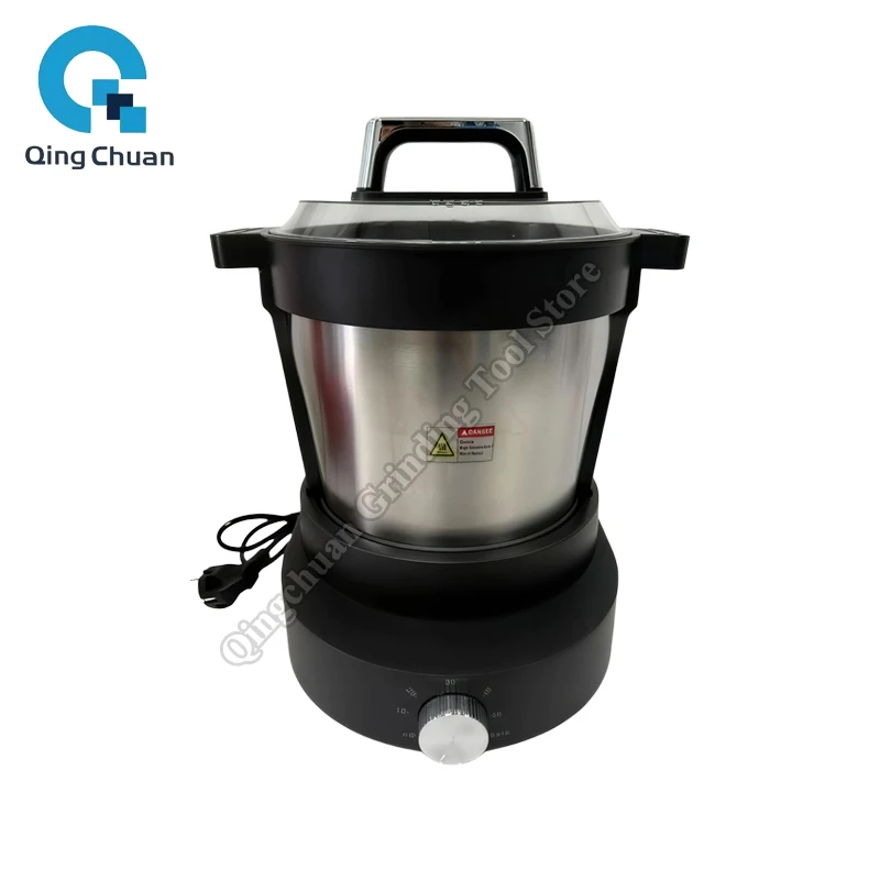 Electric Heating Blender 6L Commercial Cassava African Curry Food Processing Tool Large Capacity FUFU Machine