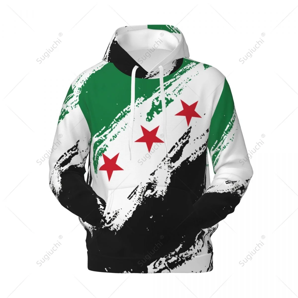 Unisex Syria Flag 1932-1963 Color Hoodie 3D Men Women Harajuku Sweatshirt Pullover Hoodies Polyester Casual