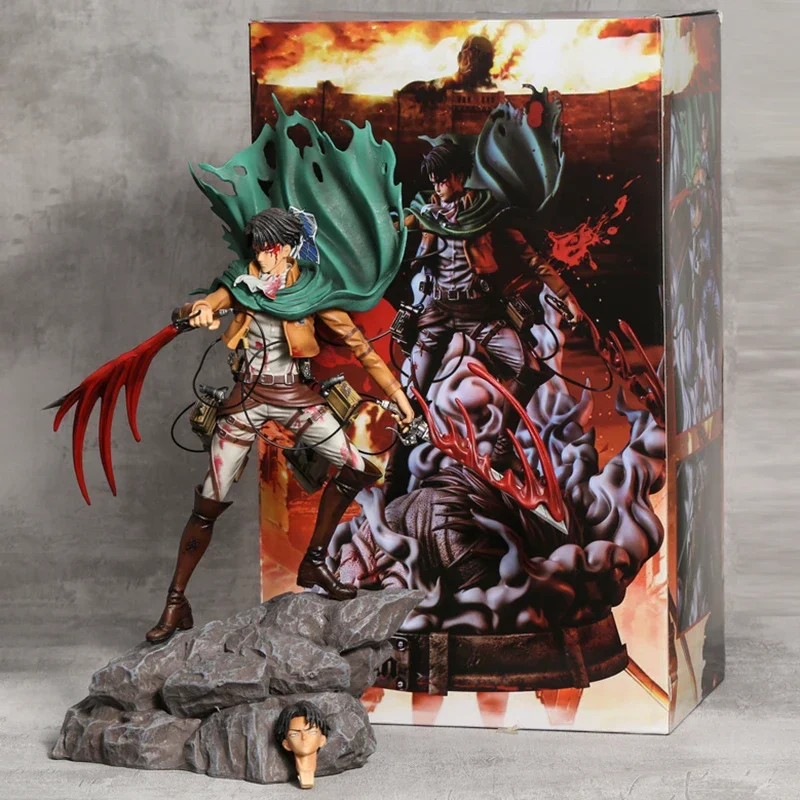 Levi Ackerman Battle Damage Ver Complete Figure Excellent Model Toy