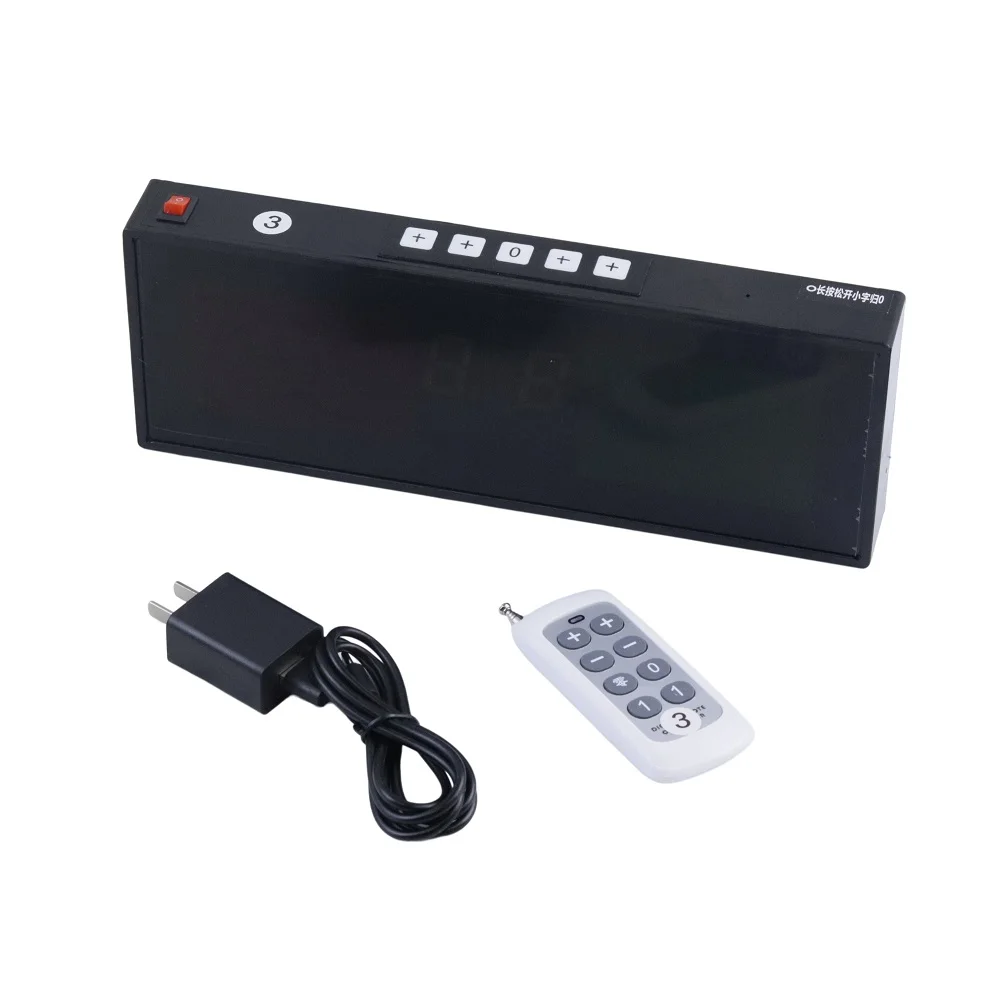 Electronic Table Tennis Score Counter Remote Control Badminton Scorer Indoor Sports Digital Display Professional Game 9.5x26cm