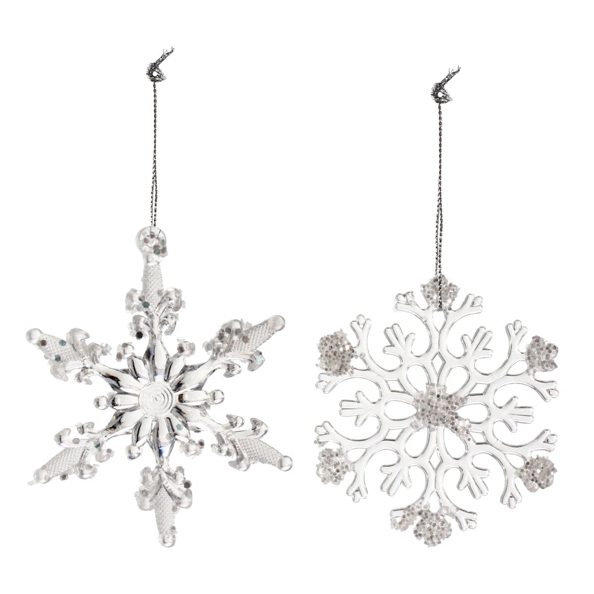 

10Pcs Christmas Tree Snowflake Hanging Ornaments Stylish Xmas Party Decor Christmas Tree Snowflake Xmas Hanging