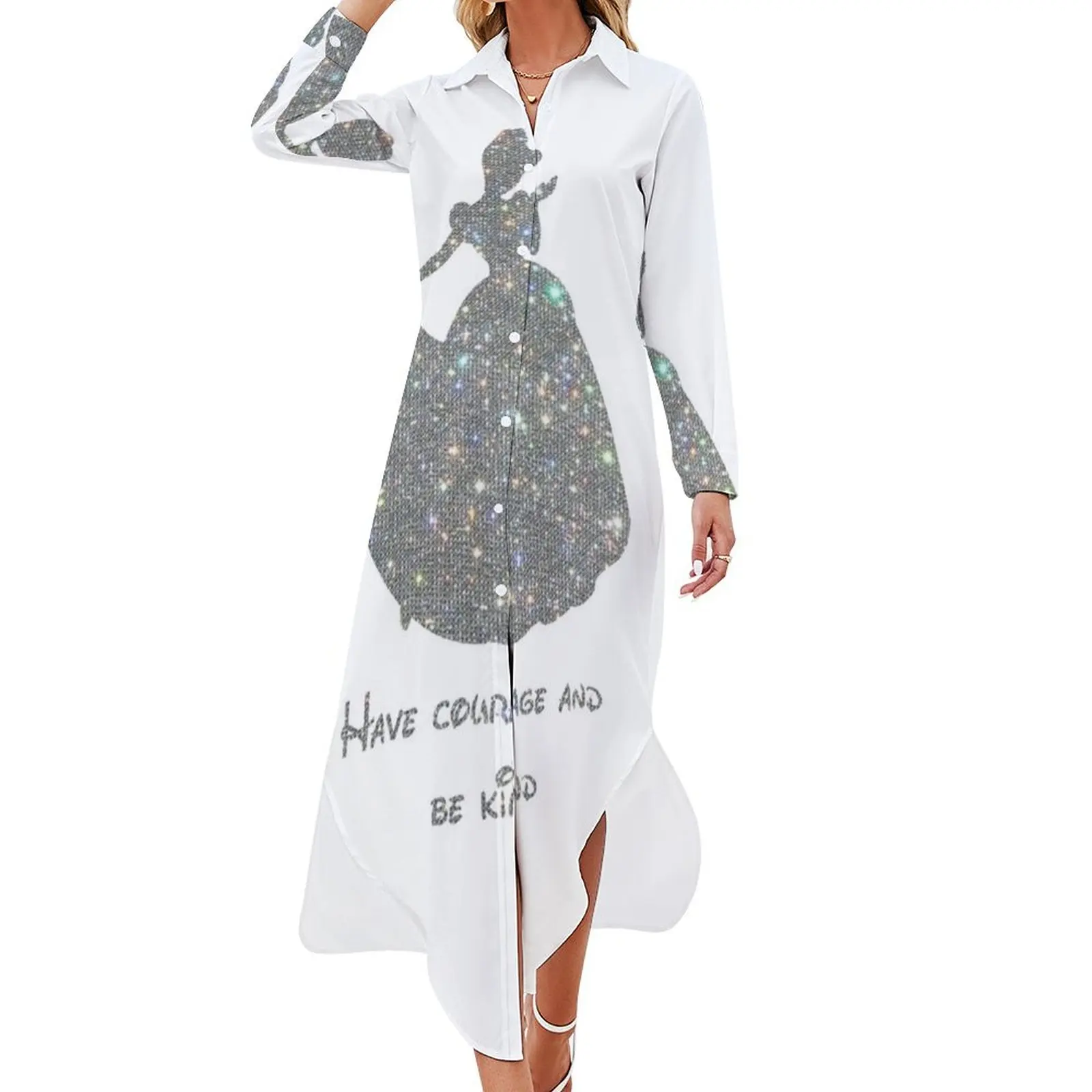 

Have courage and be kind Princess Long Sleeved Shirt Dress Dresses gala women dresses Women dresses summer