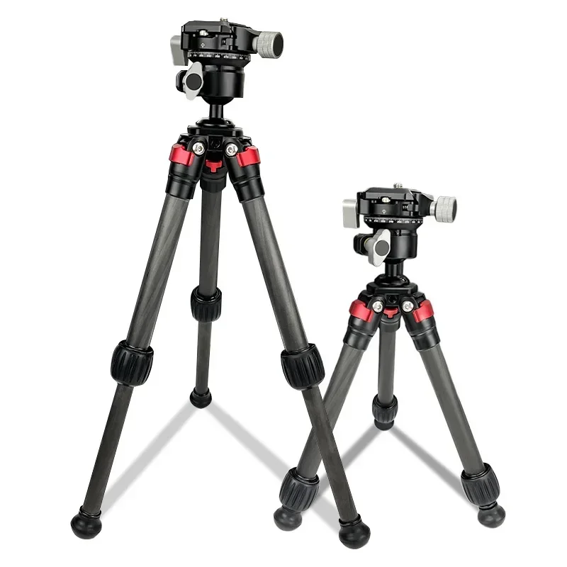 

Carbon Fiber Tripod Extended Professional Table Stand Camera Live Tripod Adjustable Height with 1/4 Screw Tripod for SLR Camera