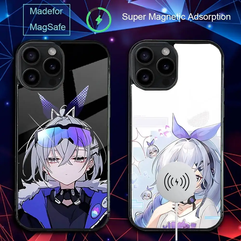 

S-Silver Game Wolf Phone Case For iPhone 17,16,15,14,13,12,11,Pro,Max,Plus,Mini,SE4,E Magnetic Magsafe Wireless Charging