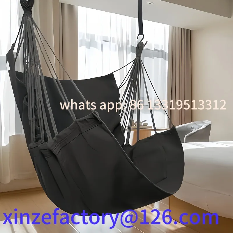 

Customizable 1pc Leisure Fabric Hammock Chair Outdoor Swing Chair Hammock Dormitory Hammock