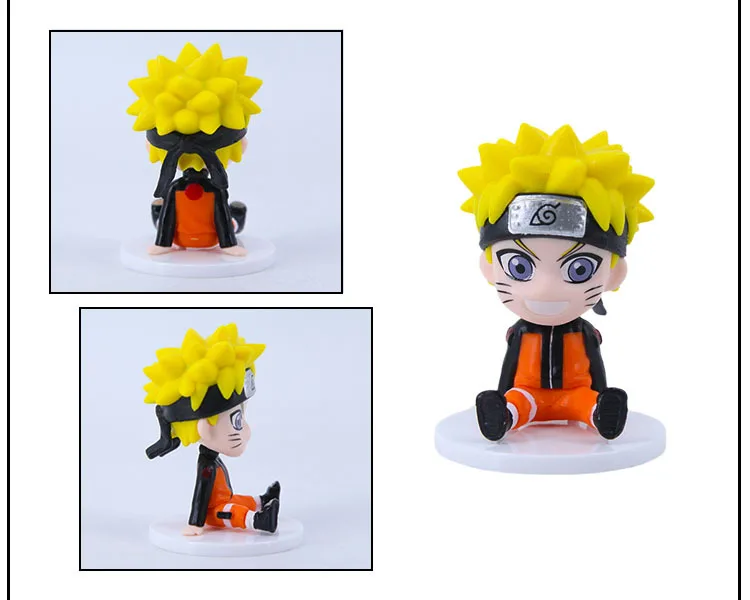 Auf Lager Original Naruto Naruto Sasuke Haruno Sakura Kakashi Echte Sammlerstück Boxed Modell Puppen Spielzeug Ornament Echt