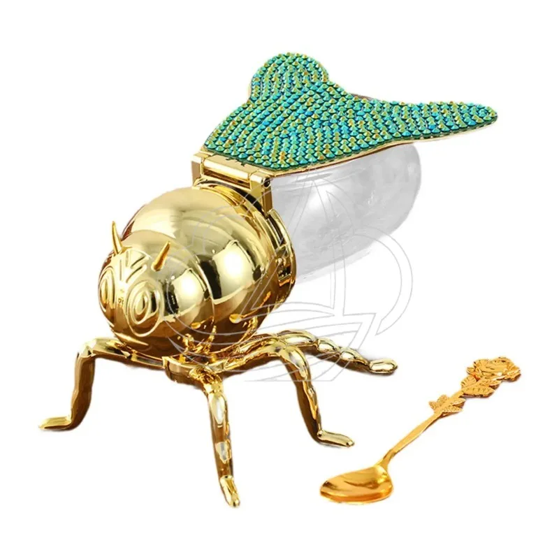 Bee Shaped Honey Jar Sugar Bowl Versatile Creative Decorative Canister Container