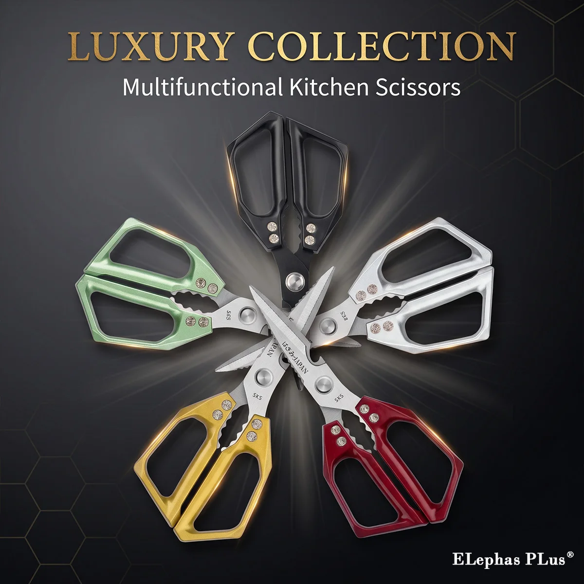 High Quality Multifunctional Kitchen Scissors Chicken Bone Scissors Fish Scale Scraper Bottle Opener Walnut Clip Kitchen Knife