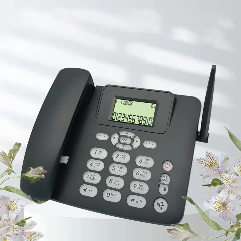 GSMs Cordless Telephone, Wireless Phone Card Support Home Office Communication Device