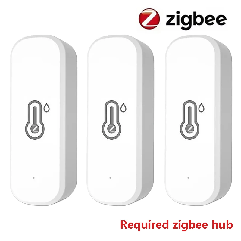 Tuya Zigbee3.0 Temperatur- und Feuchtigkeitssensor, Thermometer, Hygrometer, APP-Fernalarm, funktioniert mit Smart Life Alexa Google Alice