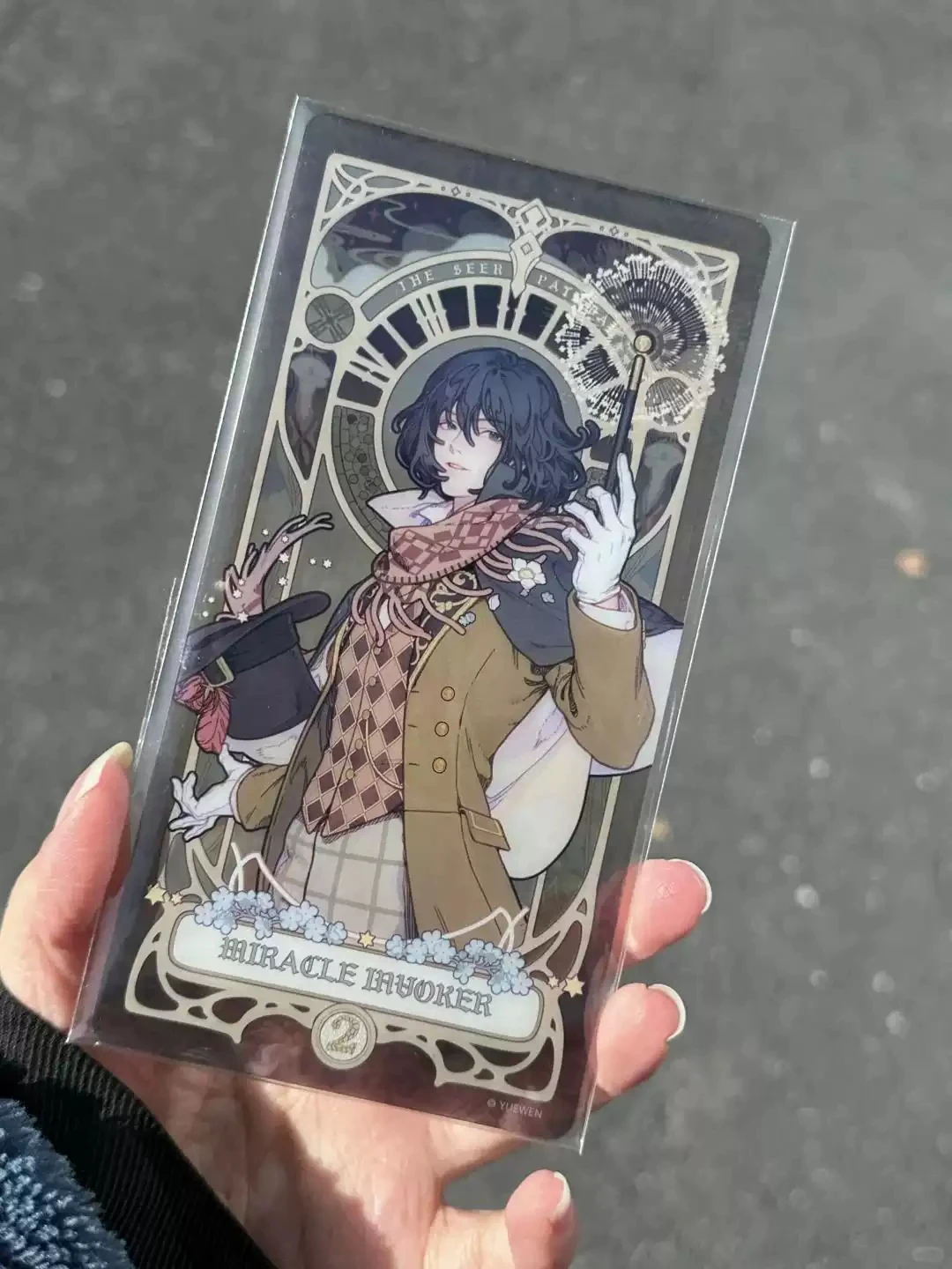 Anime Lord of Mysteries Serie Oracle Klein Moretti Segnalibro acrilico Carta trasparente Accessori per cartoni animati Regalo di Halloween