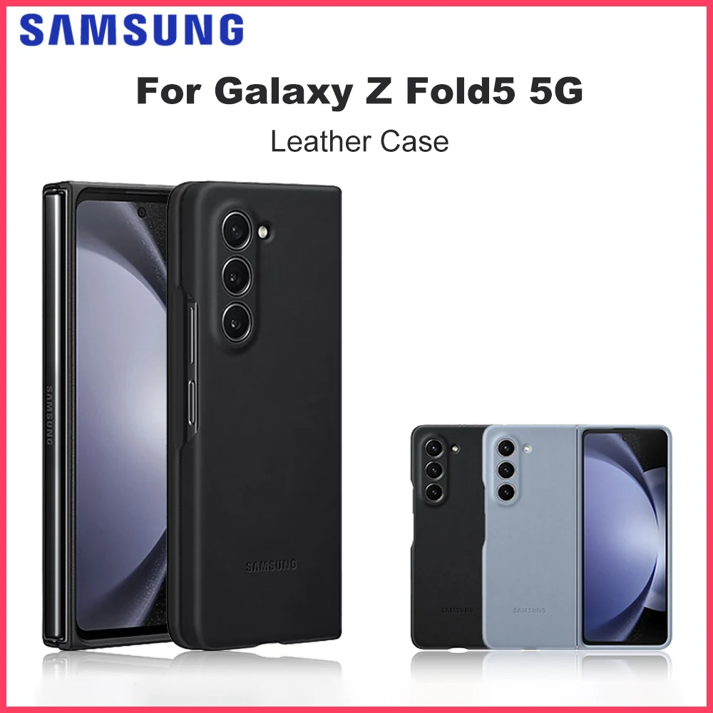 original-samsung-galaxy-official-leather-case-for-samsung-galaxy-z-fold5-5g-protective-high-quality-leather-phone-case