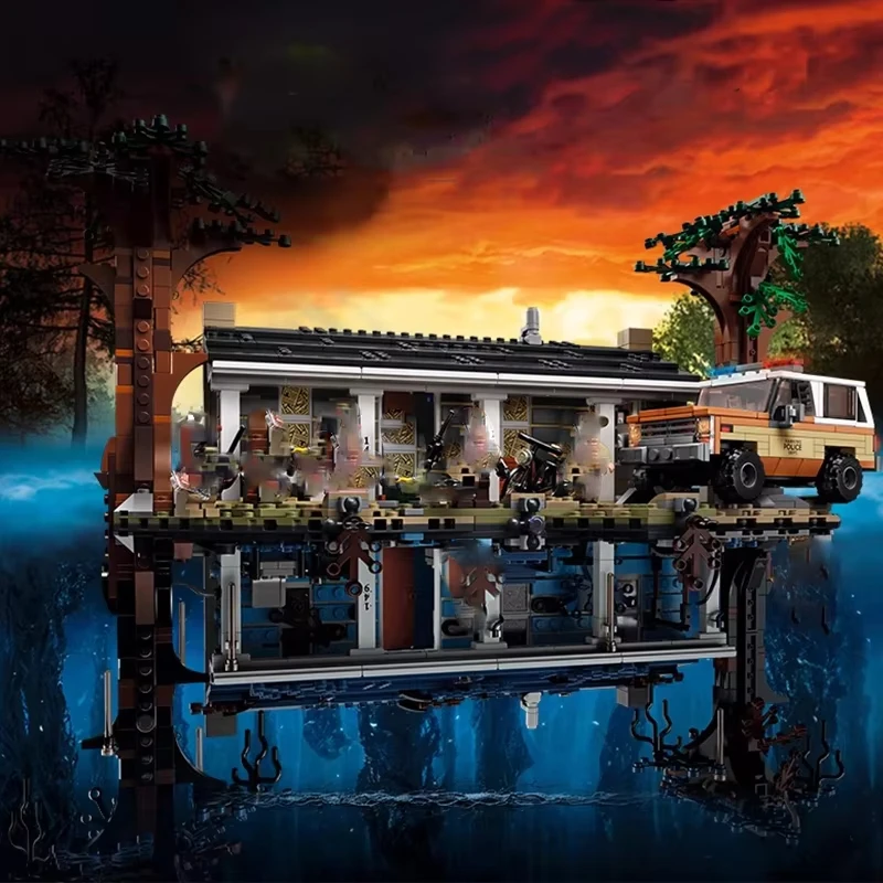 

DIY IN STOCK Compatible 75810 Upside Down Building Blocks Bricks Set Toys For Children Birthday Christmas Gifts toyS