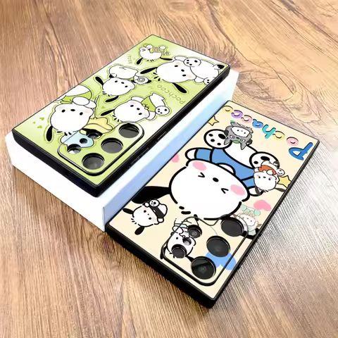 Soft Back Phone Cover Case for Samsung Galaxy S24 Plus S24+ S23 FE S21 S9 S22 S25+ S25 Ultra S20 Sanrio Pochacco Dog