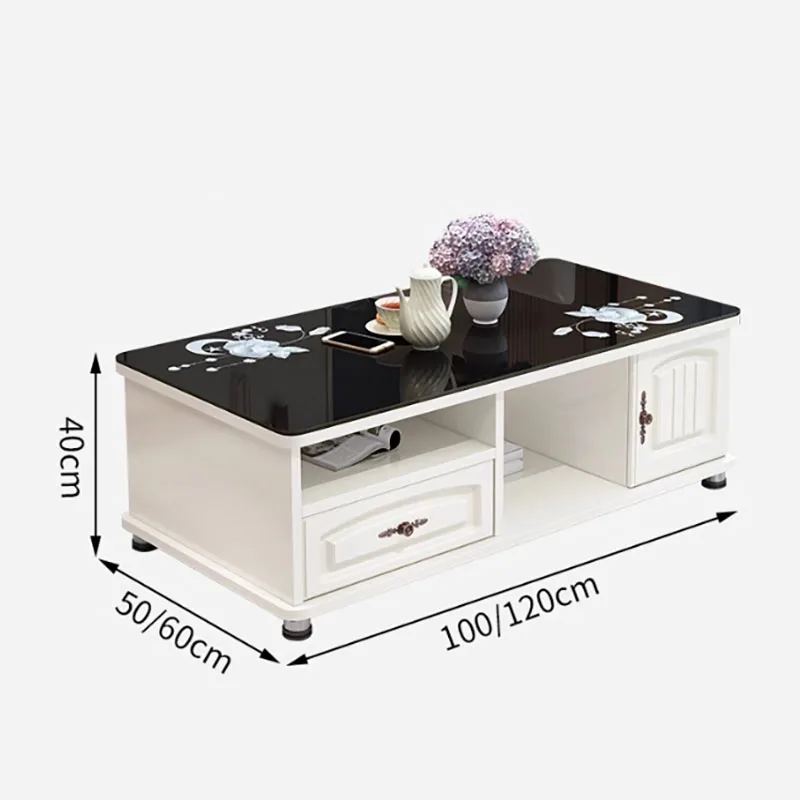 -hhNordic Living Room Coffee Table Slate Storage Trendy Simplicity Coffee Tables Marble Effect Stolik Kawowy Home Furniture*