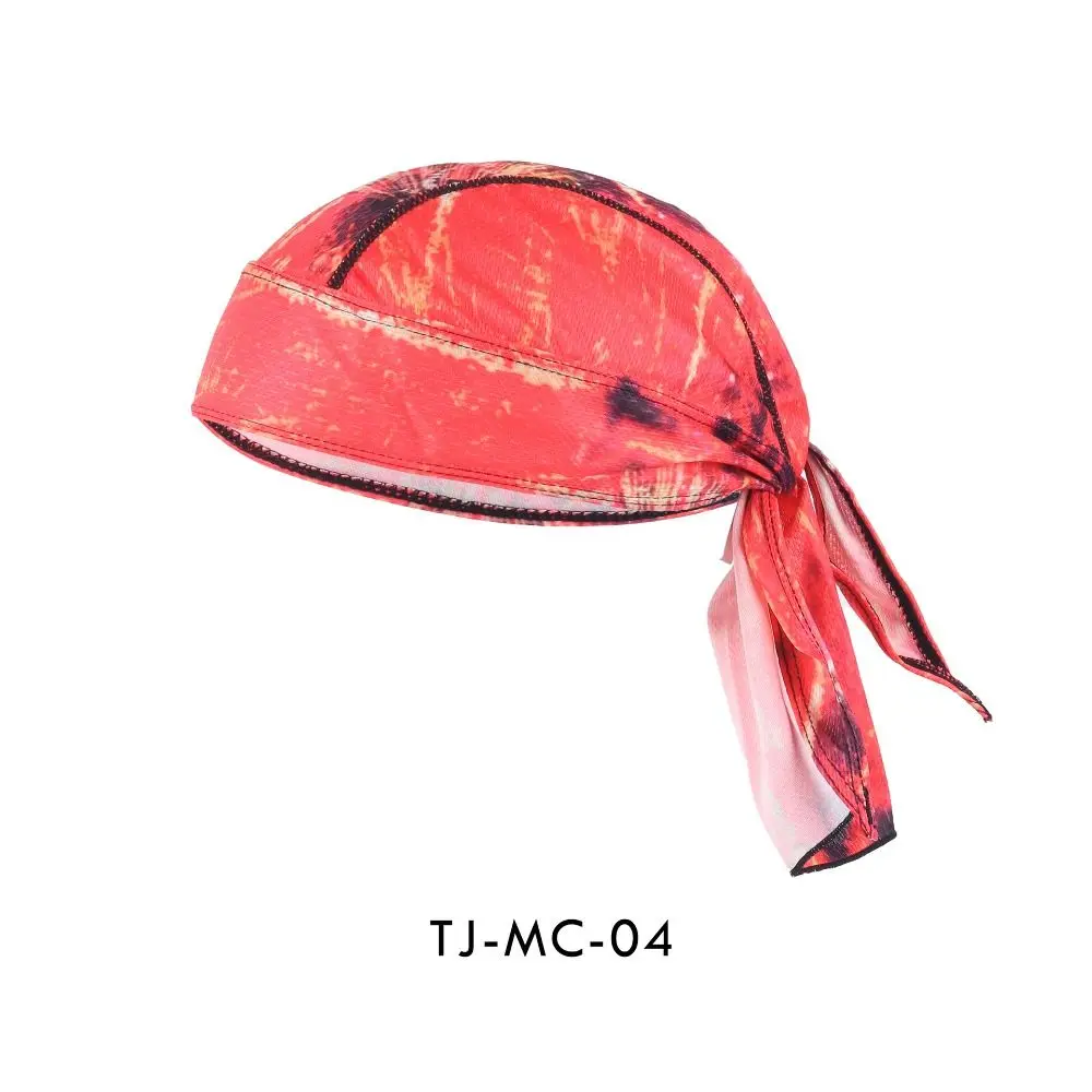 

Fishing Sun Cap Sweat Breathable Cycling Cap Sunscreen Printing Bicycle Helmet Liner Quick Dry Breathable Pirate Cap Running