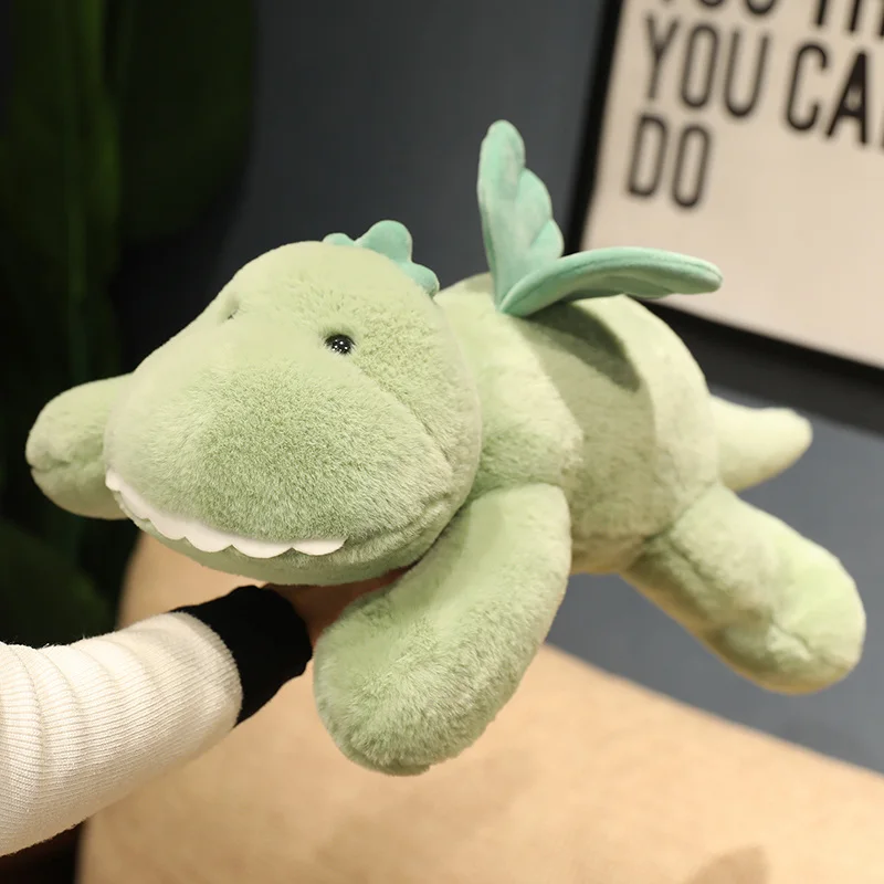 

30/50cm Super Soft Lovely Green Dinosaur Plush Pillow Cartoon Stuffed Animal Dinosaur Doll Toys for Kids Baby Girlfriend Gifts