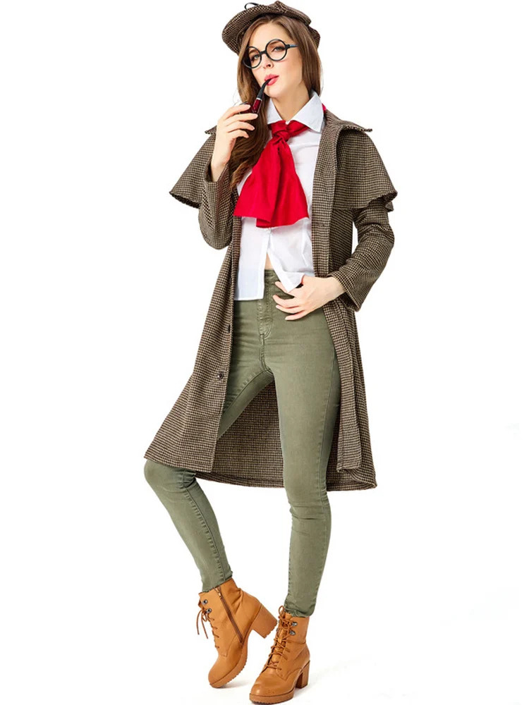 Holmes Sherlock Role-playing Children's Adult Halloween Costume Women Kids Ethnic Stage Costume Traditional Chinese Clothing view 5