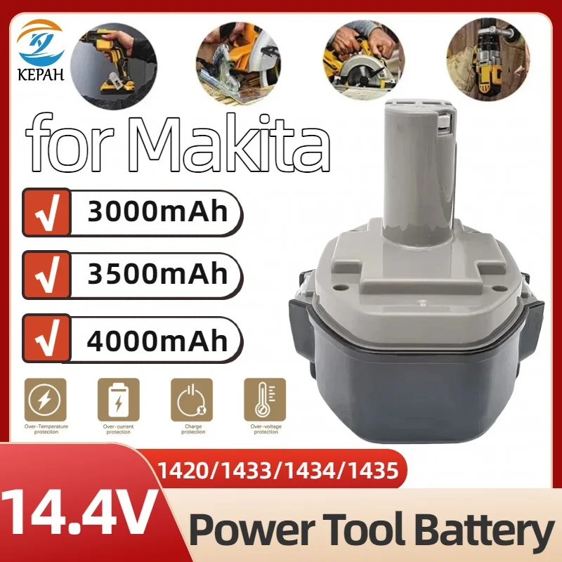 

Аккумулятор Ni-MH 14,4 В, 3,0-12,8 Ач, сменный, для электроинструмента, аналог 14,4 В PA14 1434 1435 1435F 192699-A 1420 1422 1433 6281D