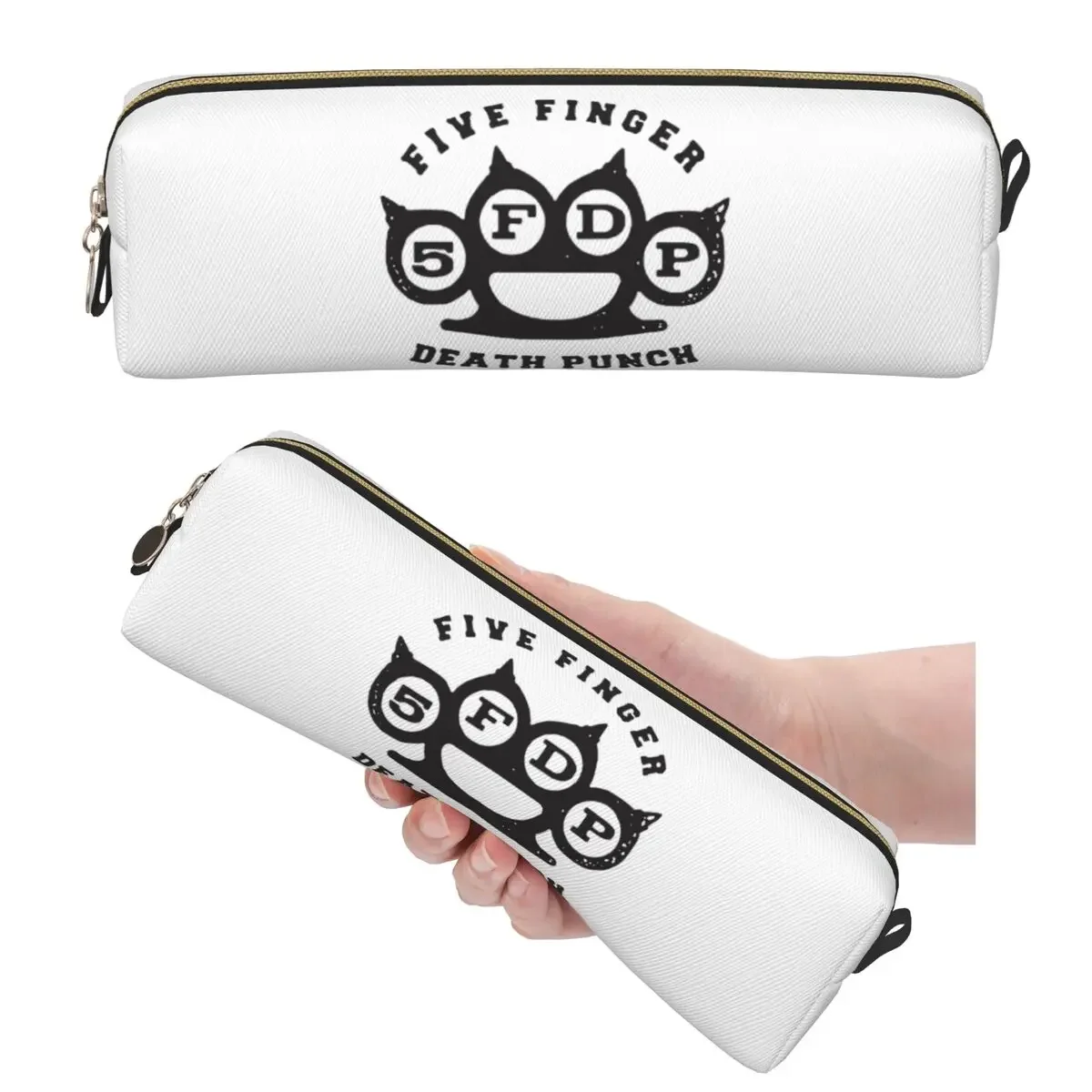 Five Finger Death Punch Pencil Cases Big Capacity Pen Bags Pen Box For Boys Girls School Office Pencil Pouch Cosmetic bag