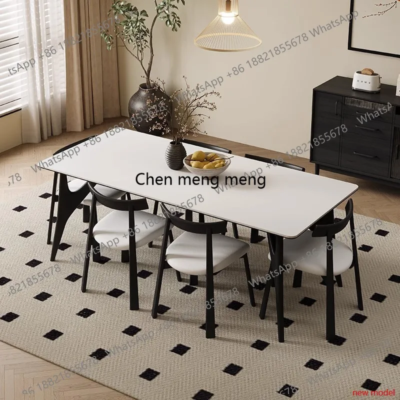 AB03French Quality Dining Table Soild Wood Service Poker Simple Dining Table Reception Kitchen Mesas