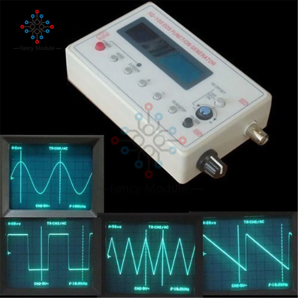 FG-100 DDS Function Signal Generator Frequency Counter 1Hz - 500KHz Signal Source Module Sine Square Triangle Sawtooth Waveform