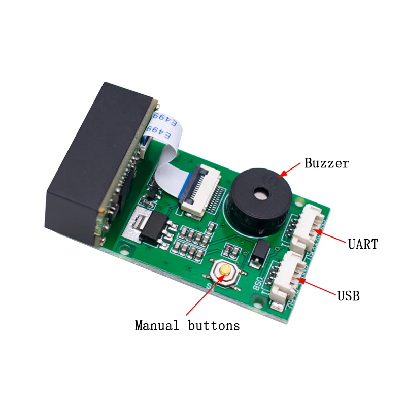 Imagem -03 - Usb Uart Barcode Scanner qr Code Scanner Leitor Módulo Gm67 1d 2d