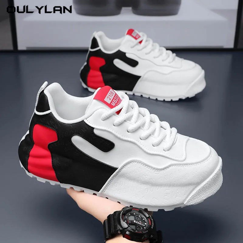 

Мужская противоскользящая износостойкая обувь на толстой подошве, весна 2024, уличная повседневная мужская обувь, модная многофункциональная молодежная спортивная обувь