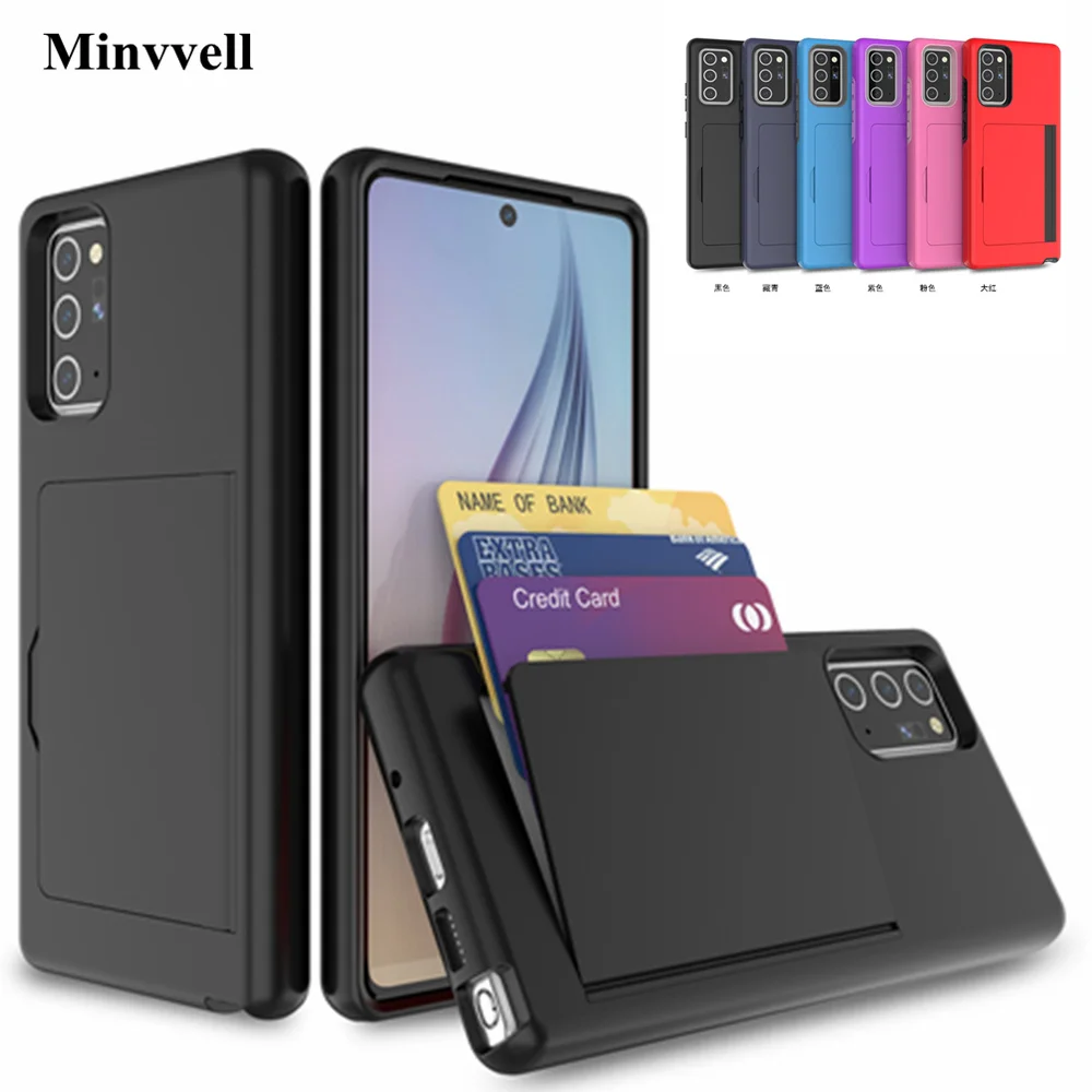 

Candy Color Card Slots Cover Case For Samsung Galaxy Note 20 Ultra Note20 S22 Ultra Case Note 10 + S20 Ultra S10 Plus A20 30 A50