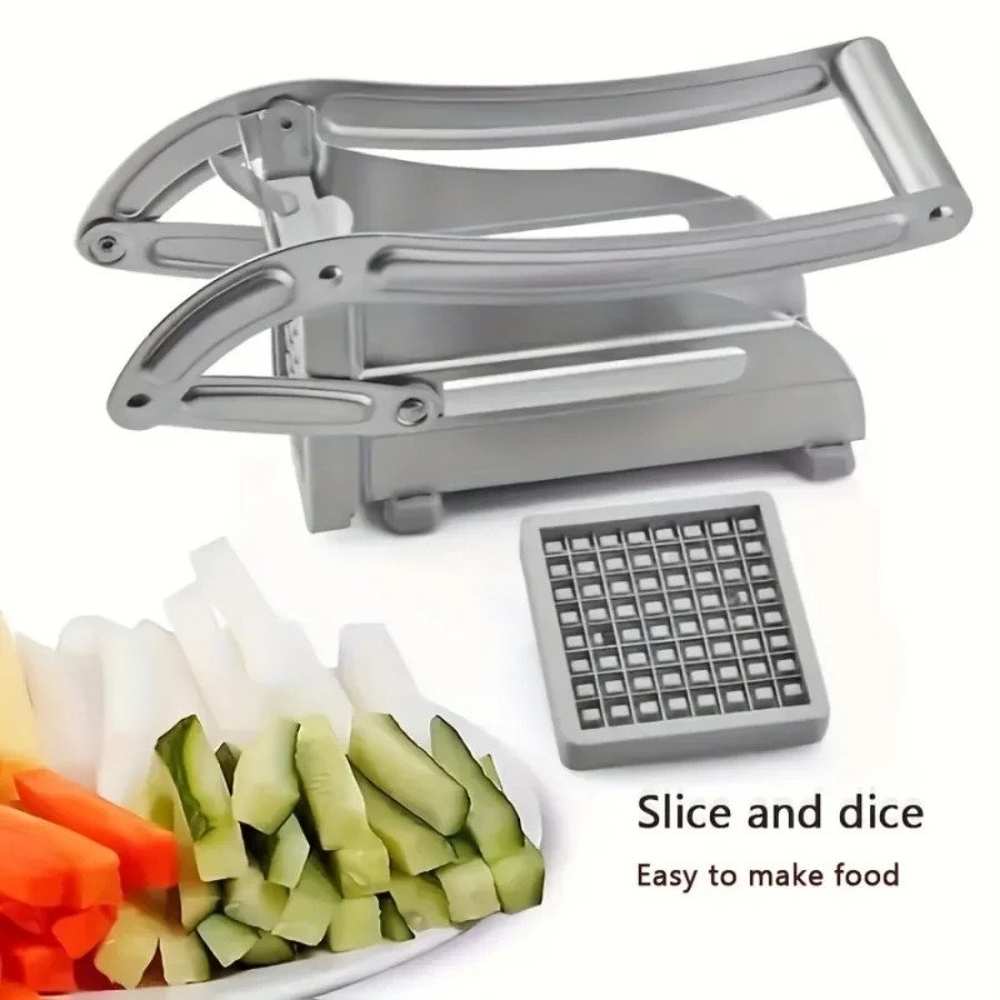 

1 Set Stainless Steel Fruit Cutter Vegetable Cutter French Fry Cutter Potato Slicer Vegetable Chopper Kitchen Gadgets