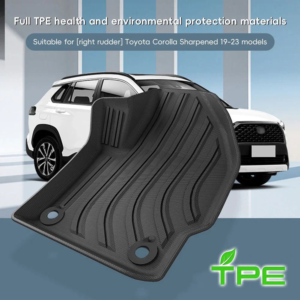 

Car Waterproof Anti-slip Floor Mats Auto Dedicated Carpets TPE Foot Cushions For Toyota Corolla 19-23 Right Hand Driving