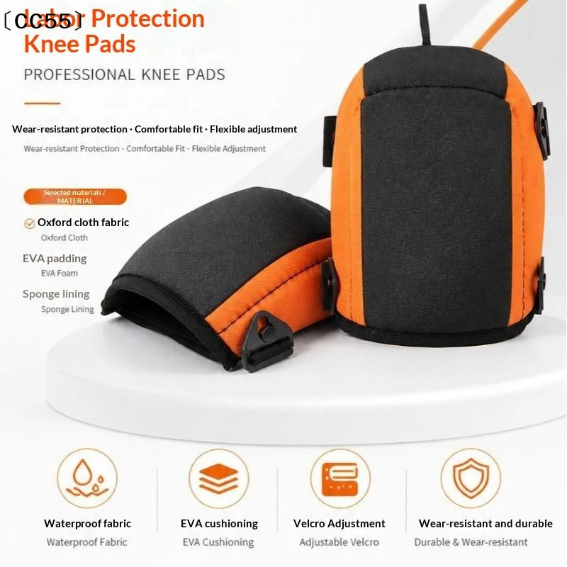 Oxford Cloth Knee Pads Adjustable Cushion Waterproof Soft Guards For Gardening Construction Cycling Hiking Outdoor Work〔CC55〕
