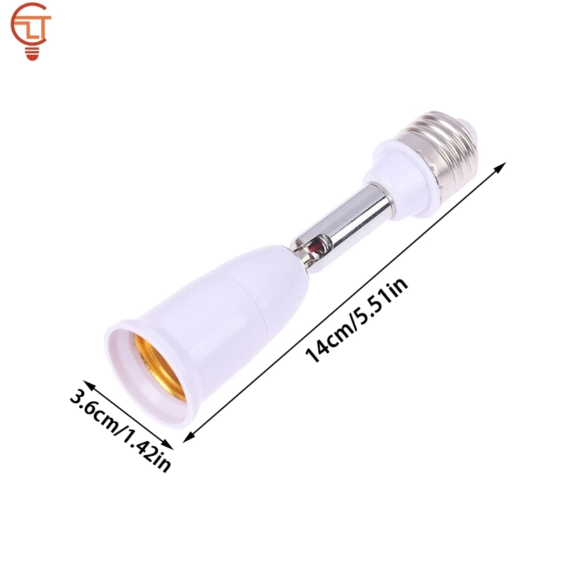 1pc E27 To E27 Holder Extender For E27 Socket Adjustable E27 To E27 Base Converter For Screw Bulb Extension Adapter Universal