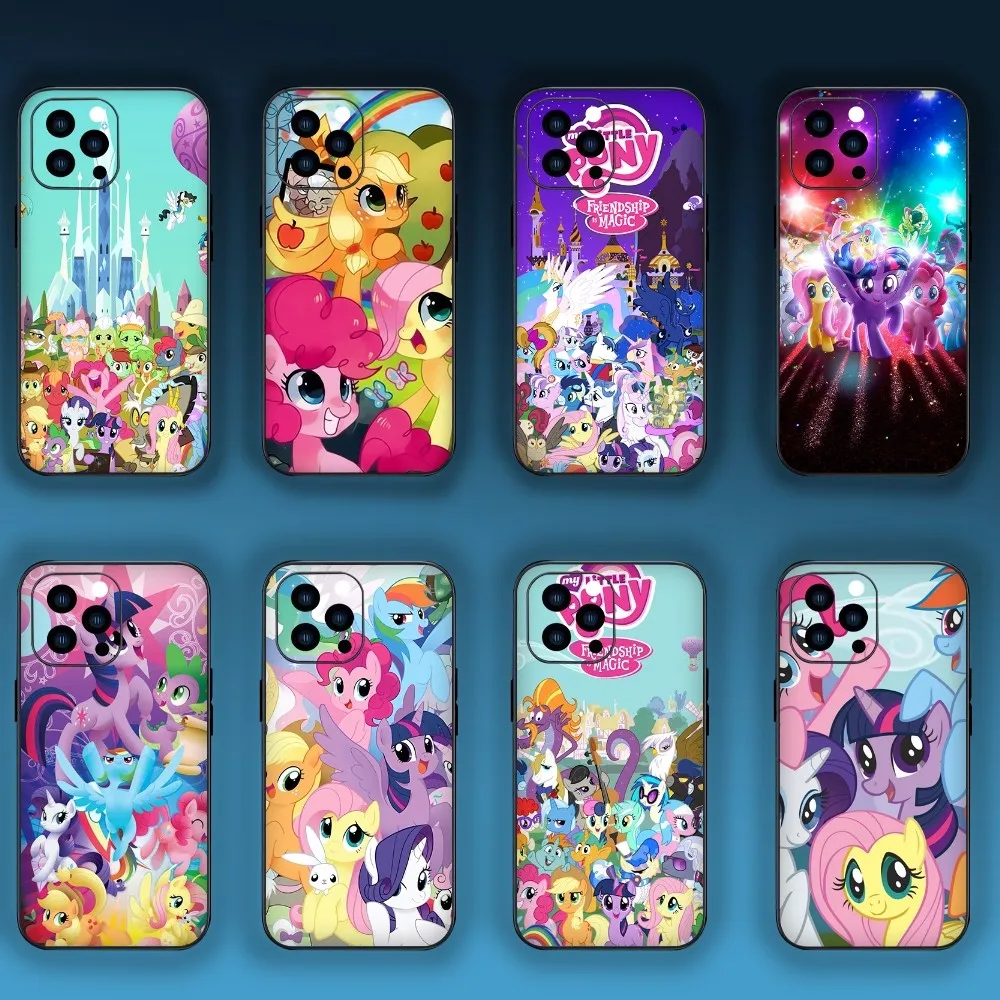 M-My Little A-Animation P-Pony Phone Case For Samsung S24 S23 S22 S21 S20 Plus Ultre Note S20 FE Black Case