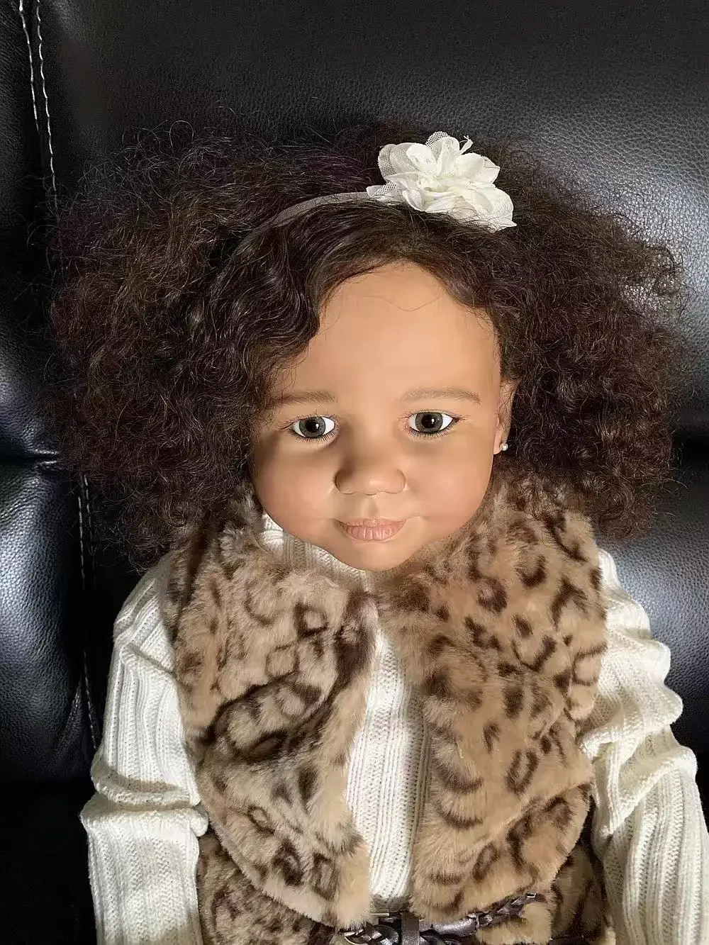 

DLS Limited Supply 100cm Reborn Baby 3years Painted Kit With Hand-Rooted Hair DIY Part With Cloth Body