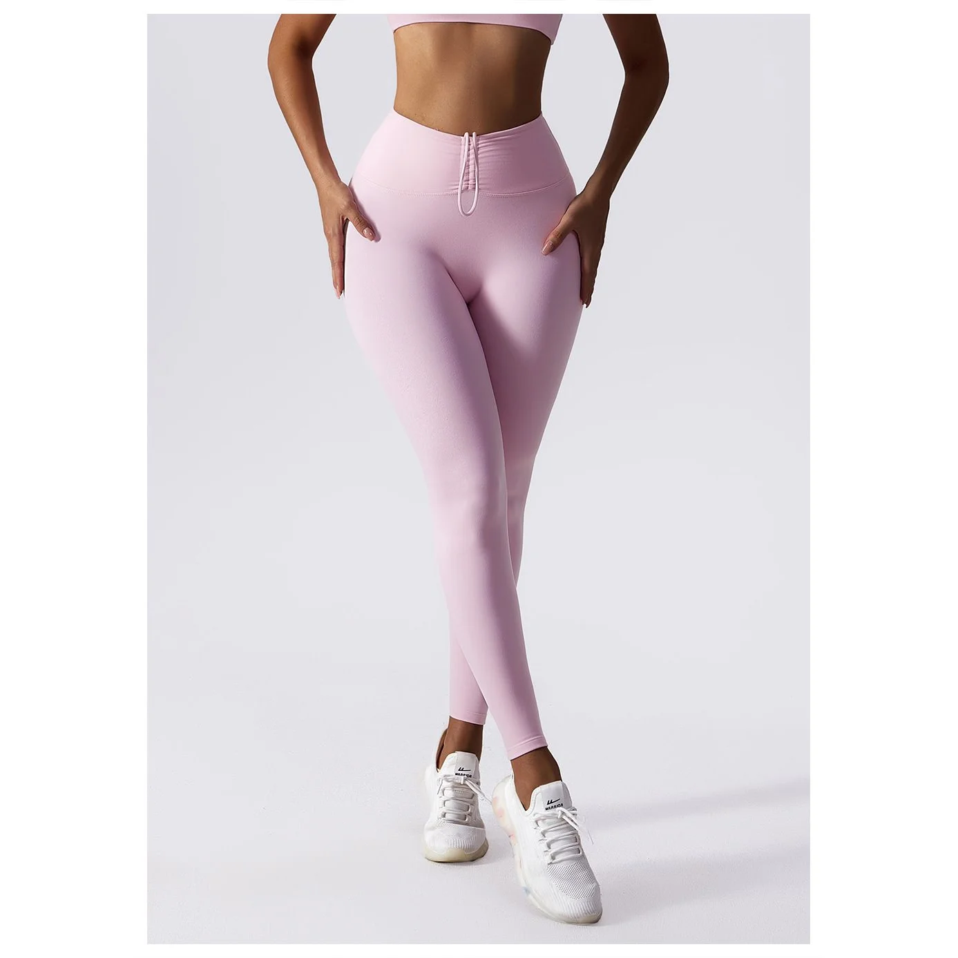 Solid Color Youth Vitality Summer Women High Waist Slim Elastic Force Lifting Buttocks Bodybuilding Motion All-match Trousers