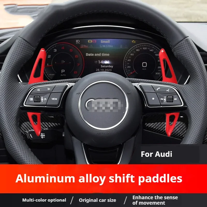 For Audi A3 A4L A5 A6L A7 A8 S4 S6 S7 S8 Q6 2pcs Car Steering Wheel Shift Paddle Extension Aluminum Alloy Shifters