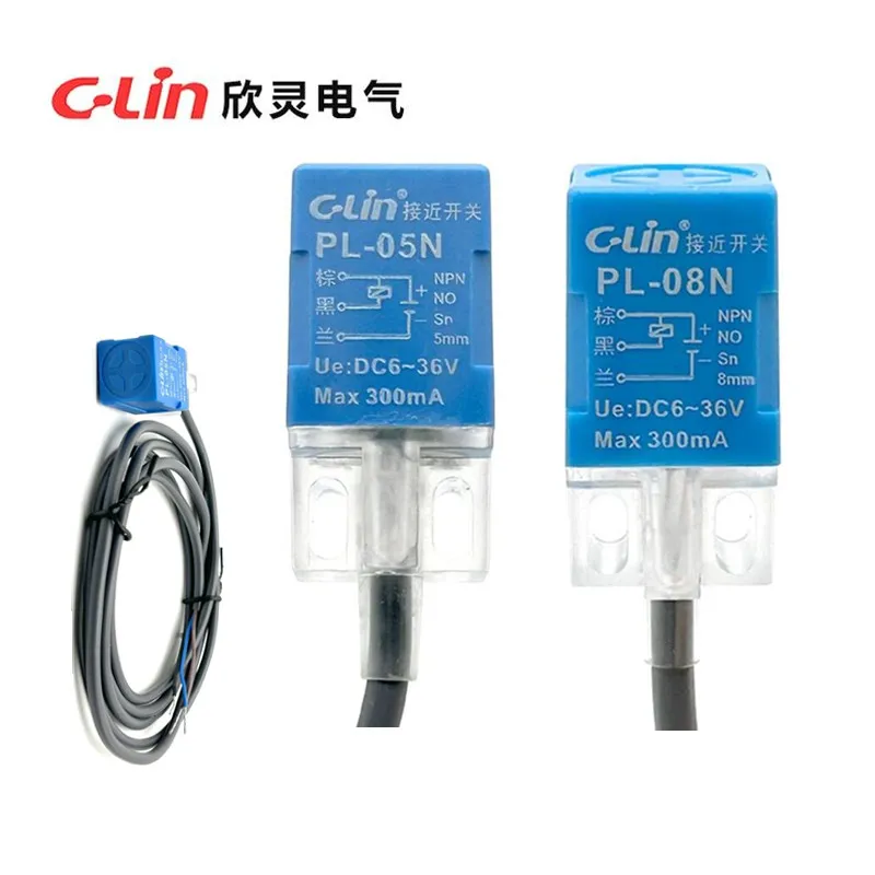 2pcs Authentic Original C-Lin Sensing Distance Proximity Switch Sensor PL-05N 08N N2 P P2 D1 D2 A1 A2