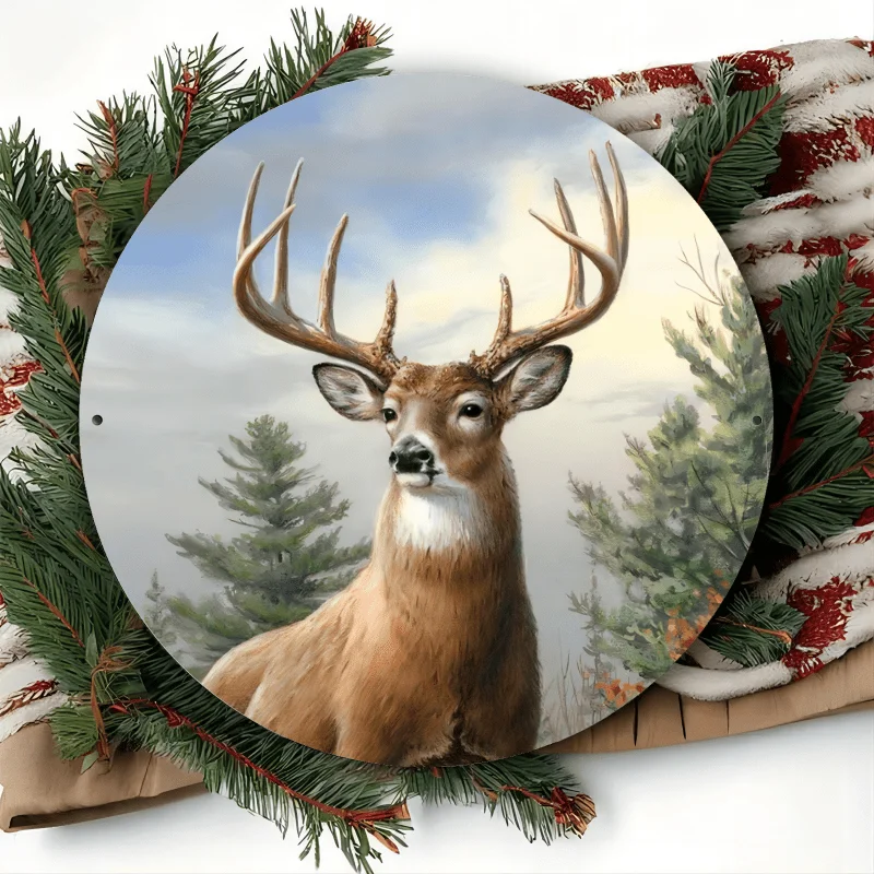 Morning Glory Deer 8x8