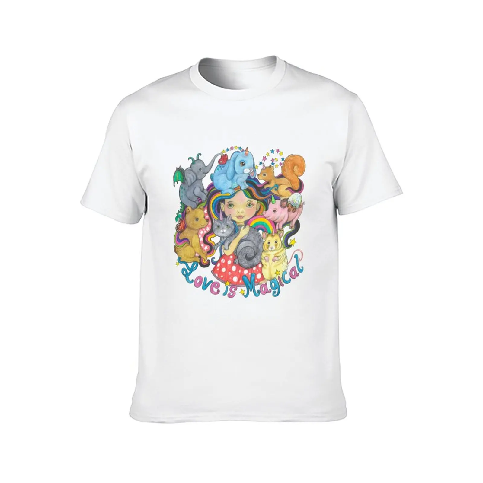 Love is Magical T-Shirt summer 2025 cotton graphic tees custom t shirt men t shirts high quality