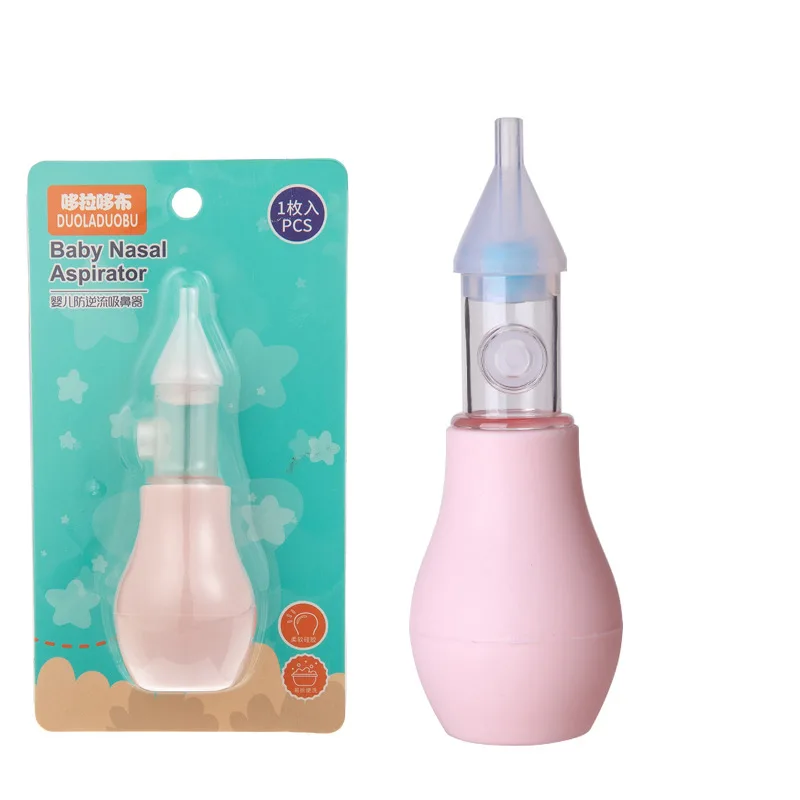 Silicone Nasal Aspirator for Baby Anti-back Flow Nose Sucker Baby Suction Pump Nose Cleaner Baby Soothing Nose Cleaning Device