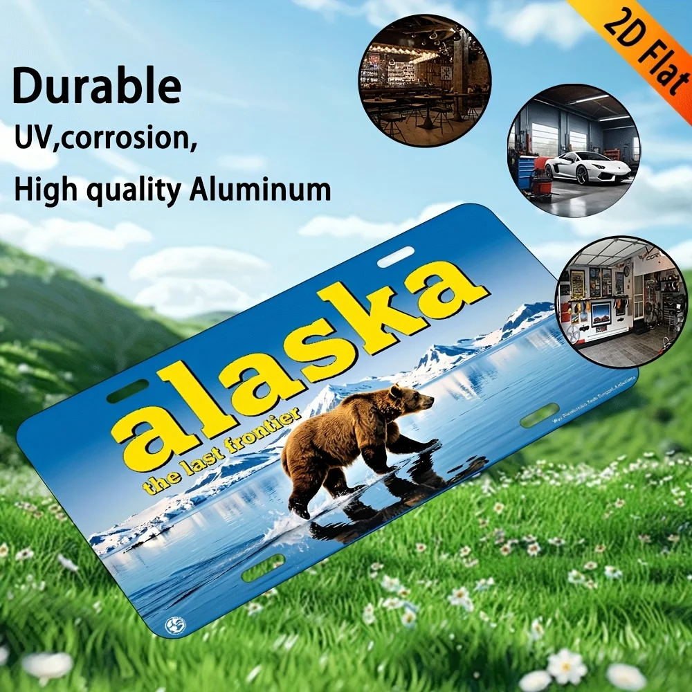 2D Flat, 1pc Vintage Alaska 